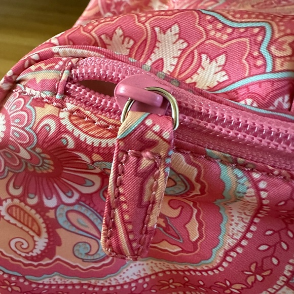 Lauren Ralph Lauren Cosmetic Case Travel Case Train Case Pink Paisley - Picture 6 of 15